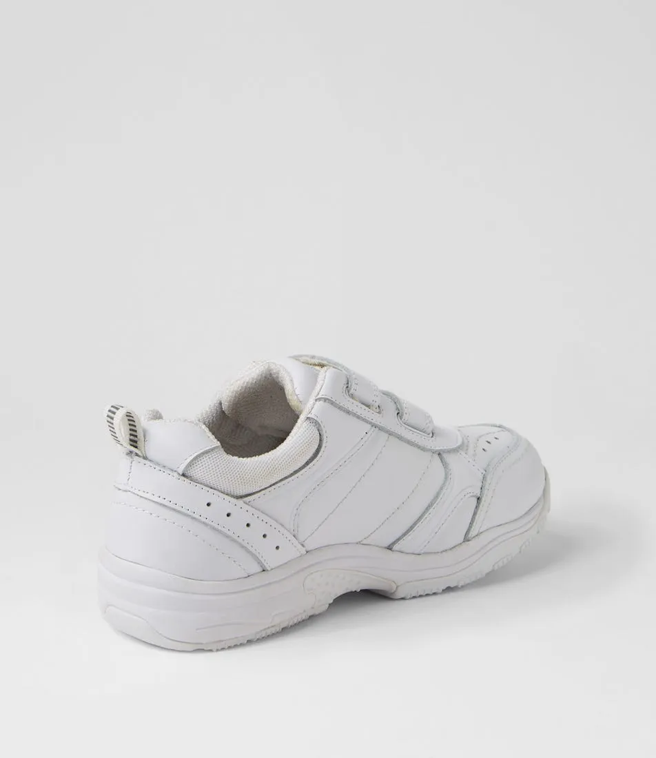 COLORADO Hype Jnr Adj E White Leather Sneakers