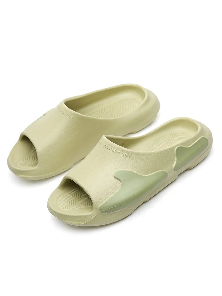   Contrast Color Thick Sole Height Increasing Beach Slipper&Sandal   