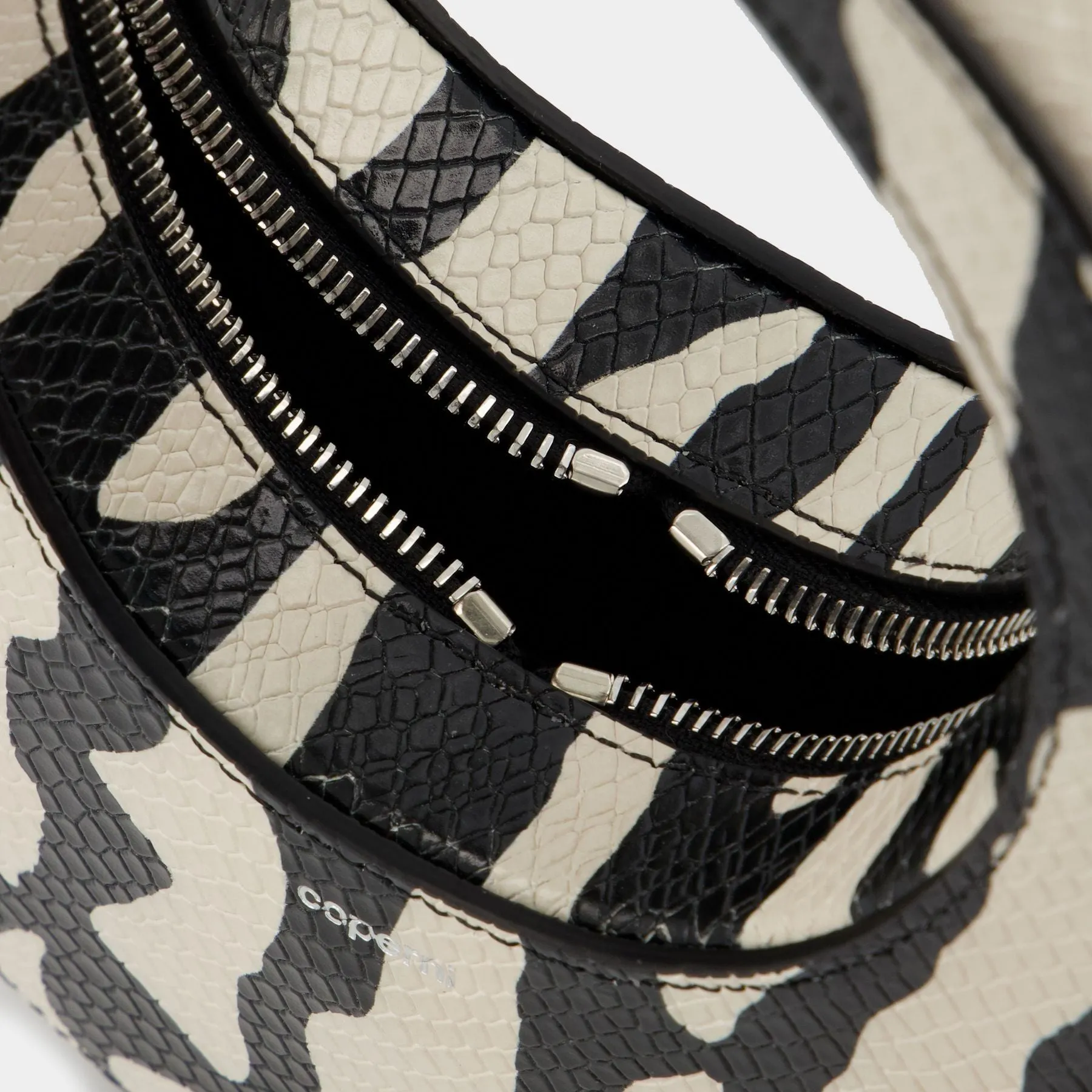 Coperni  Zebra Print Mini Swipe Handbag - Coperni - Black/White - Leather