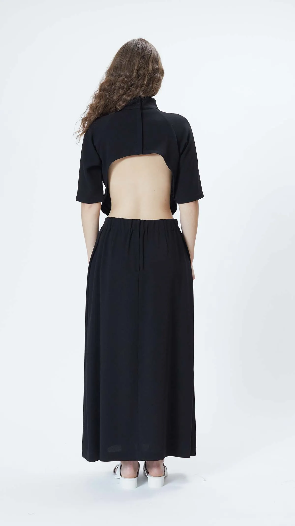 Crepe Ensemble Skirt - Black