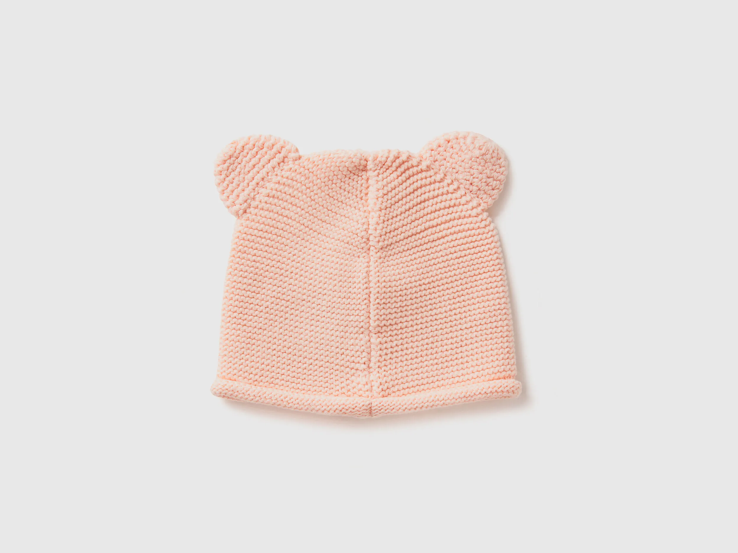 Crochet hat with applique - Soft Pink | Benetton