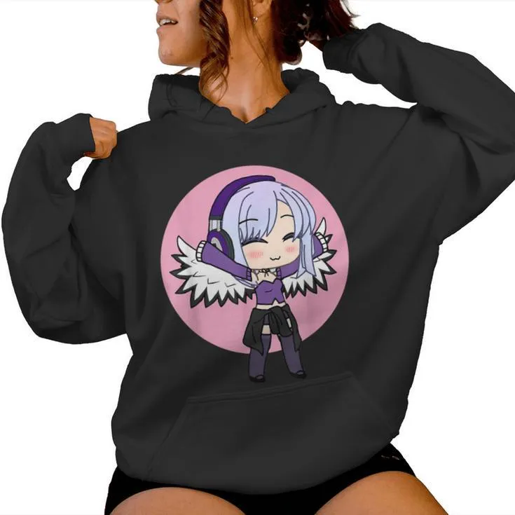 Cute Chibi Style Kawaii Anime Girl With Wings Women Hoodie