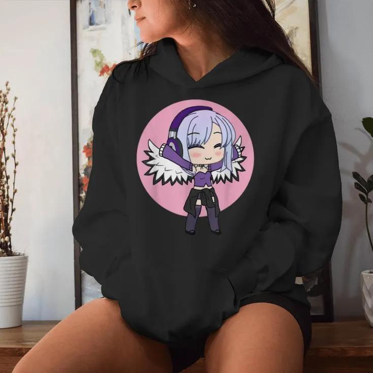 Cute Chibi Style Kawaii Anime Girl With Wings Women Hoodie