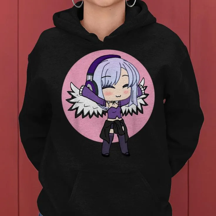 Cute Chibi Style Kawaii Anime Girl With Wings Women Hoodie