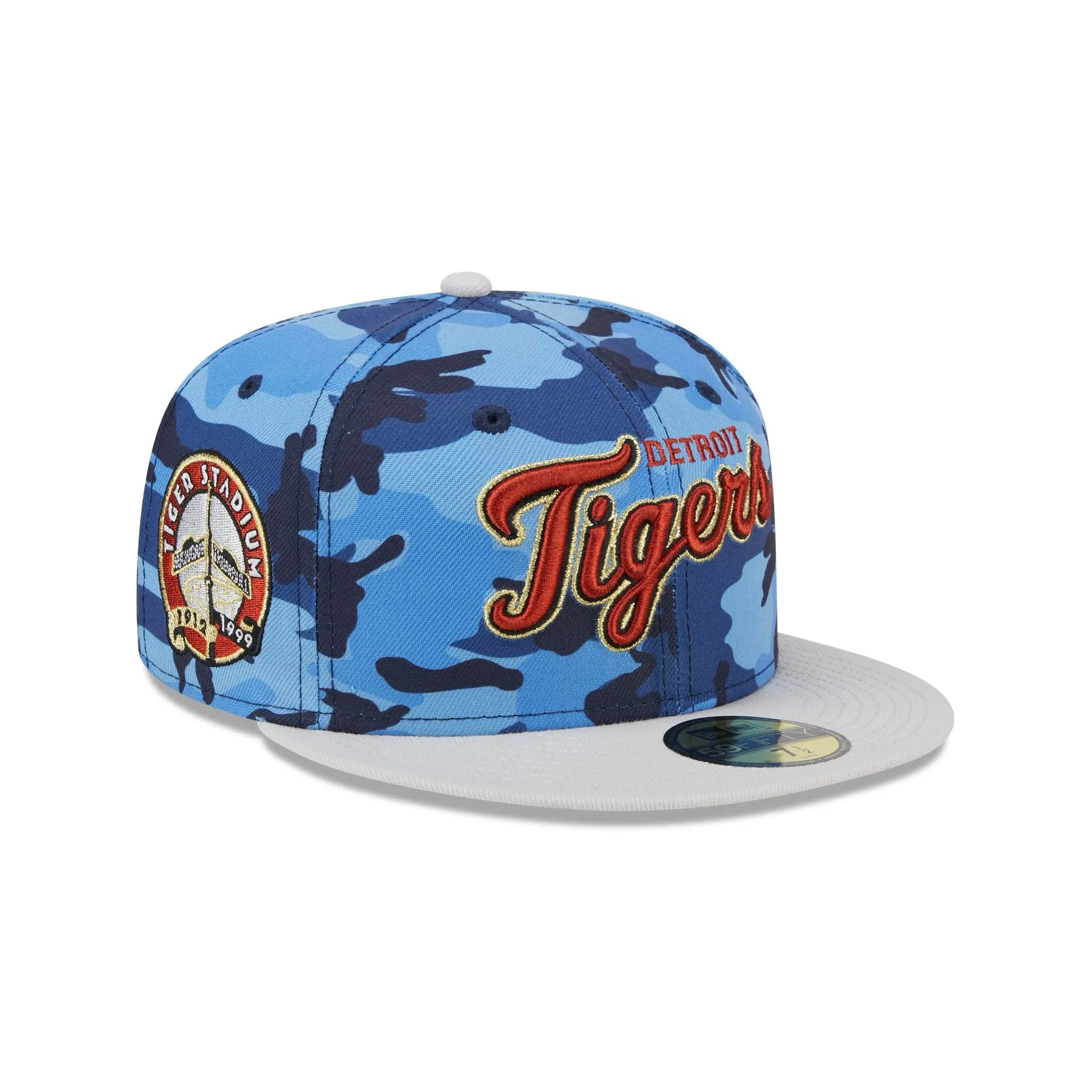 Detroit Tigers Blue Camo 59FIFTY Fitted Hat