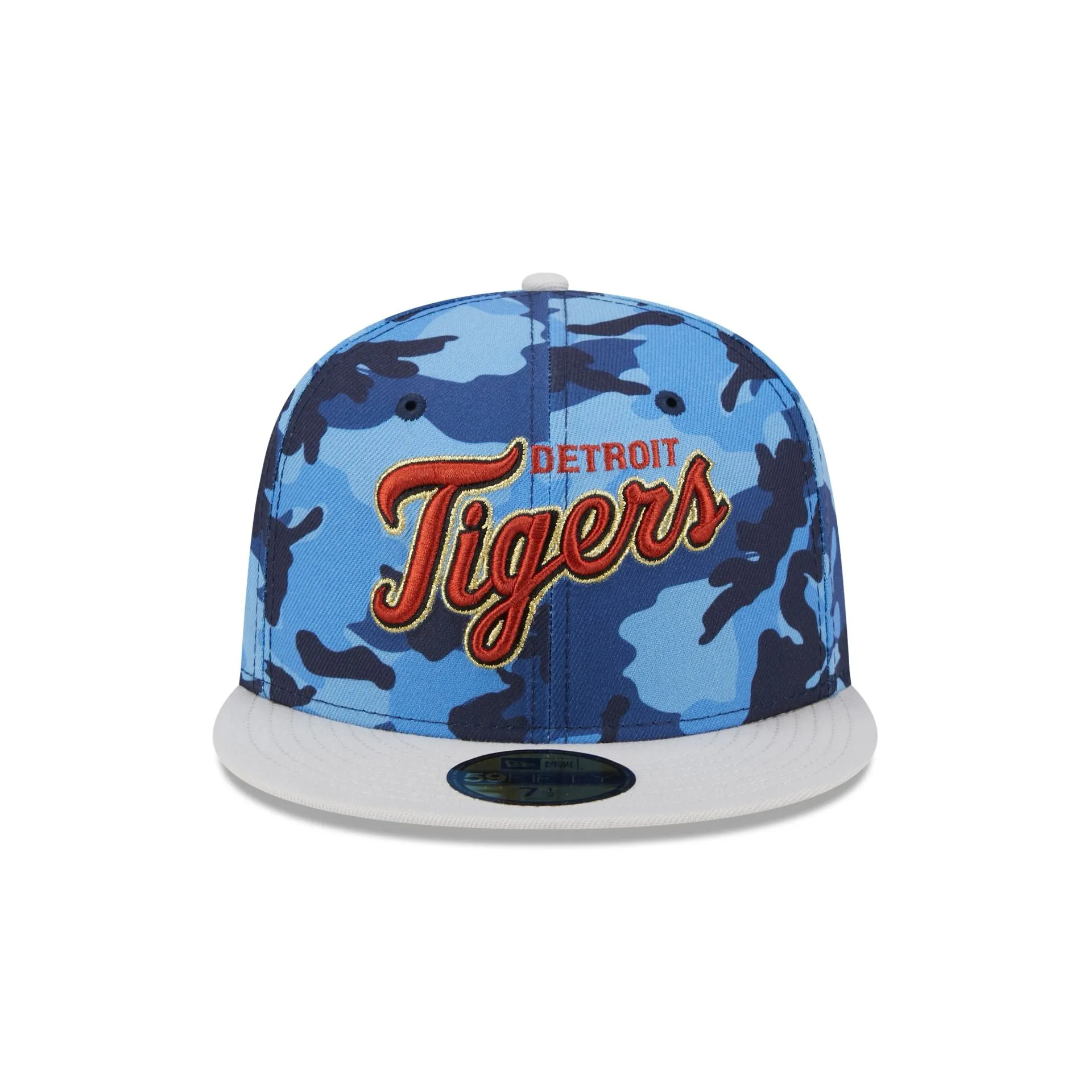 Detroit Tigers Blue Camo 59FIFTY Fitted Hat