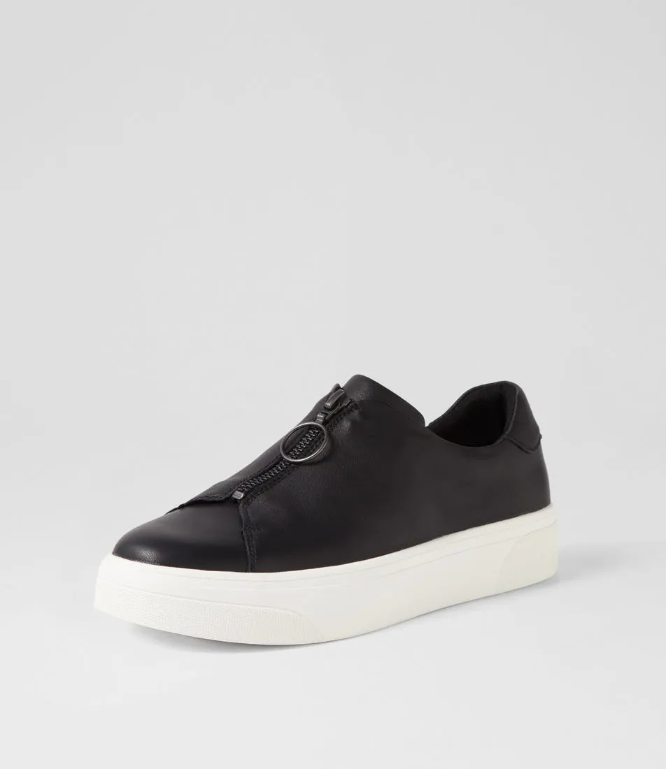 DIANA FERRARI Dakira Black White Leather Sneakers