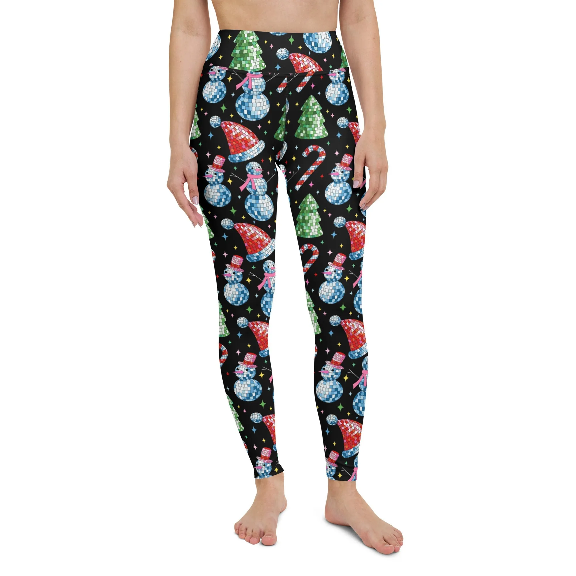 Disco Christmas Yoga Leggings