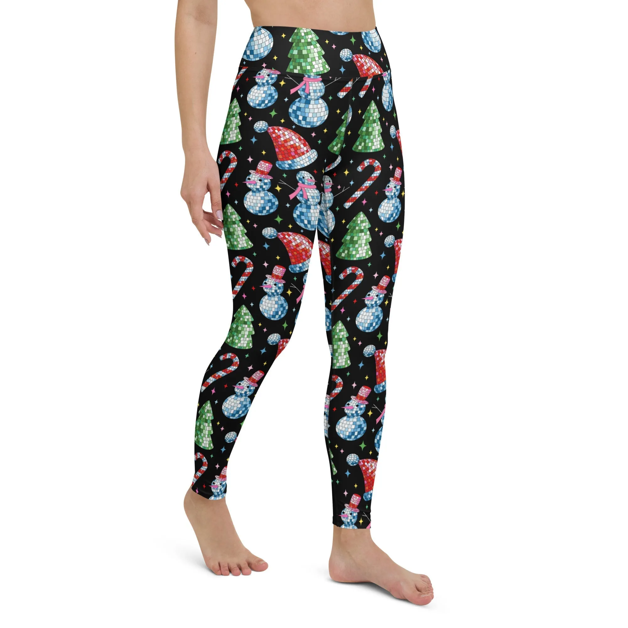 Disco Christmas Yoga Leggings