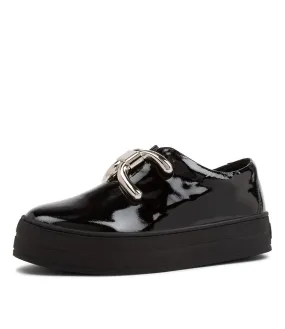 DJANGO & JULIETTE Shelina Black Patent Leather Sneakers Bs