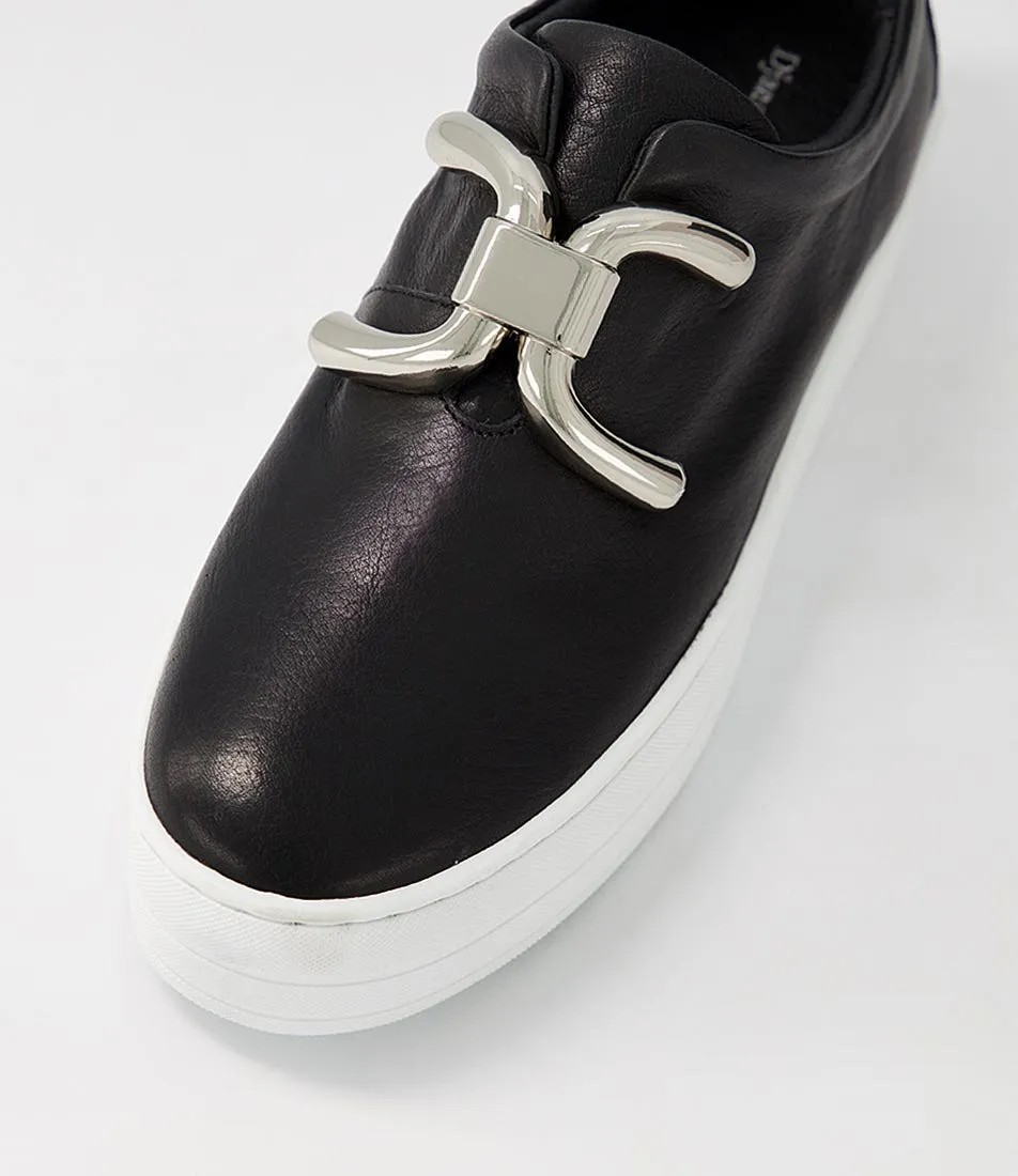 DJANGO & JULIETTE Shelina Black White Leather Sneakers