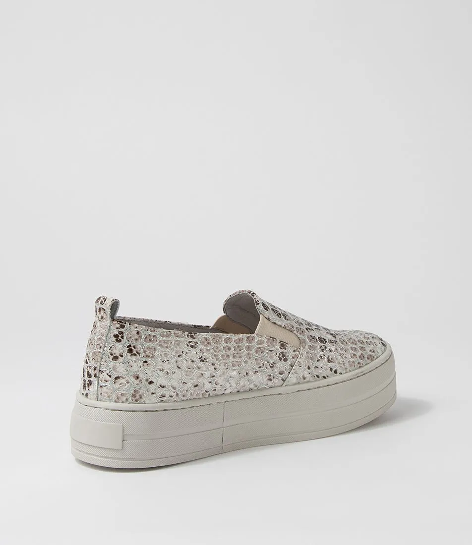 DJANGO & JULIETTE Sina Misty Multi Croc Leather Sneakers