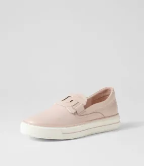 DJANGO & JULIETTE Yinnit Dusty Pink White Leather Sneakers