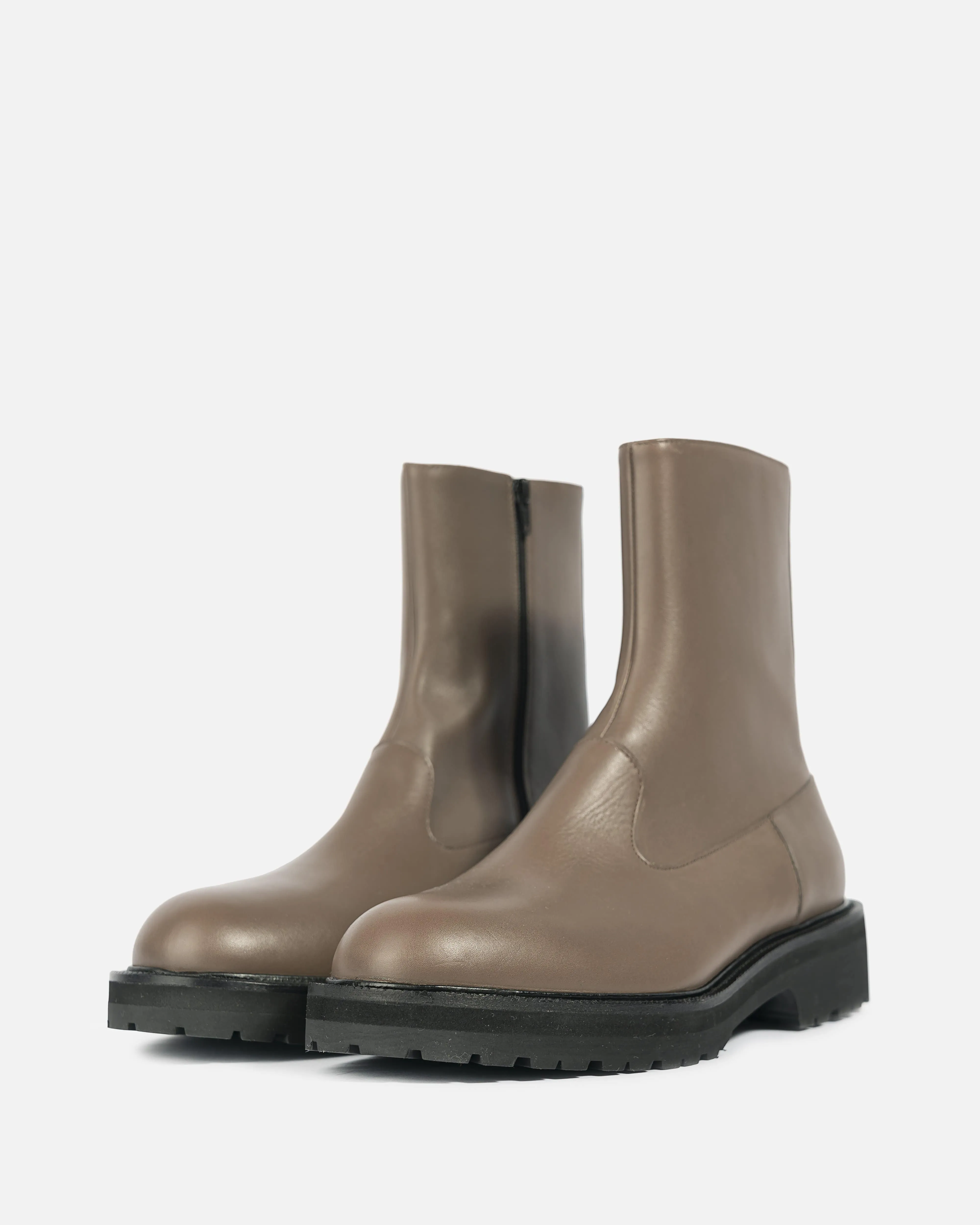 Dries Van Noten Side Zip Boot in Grey