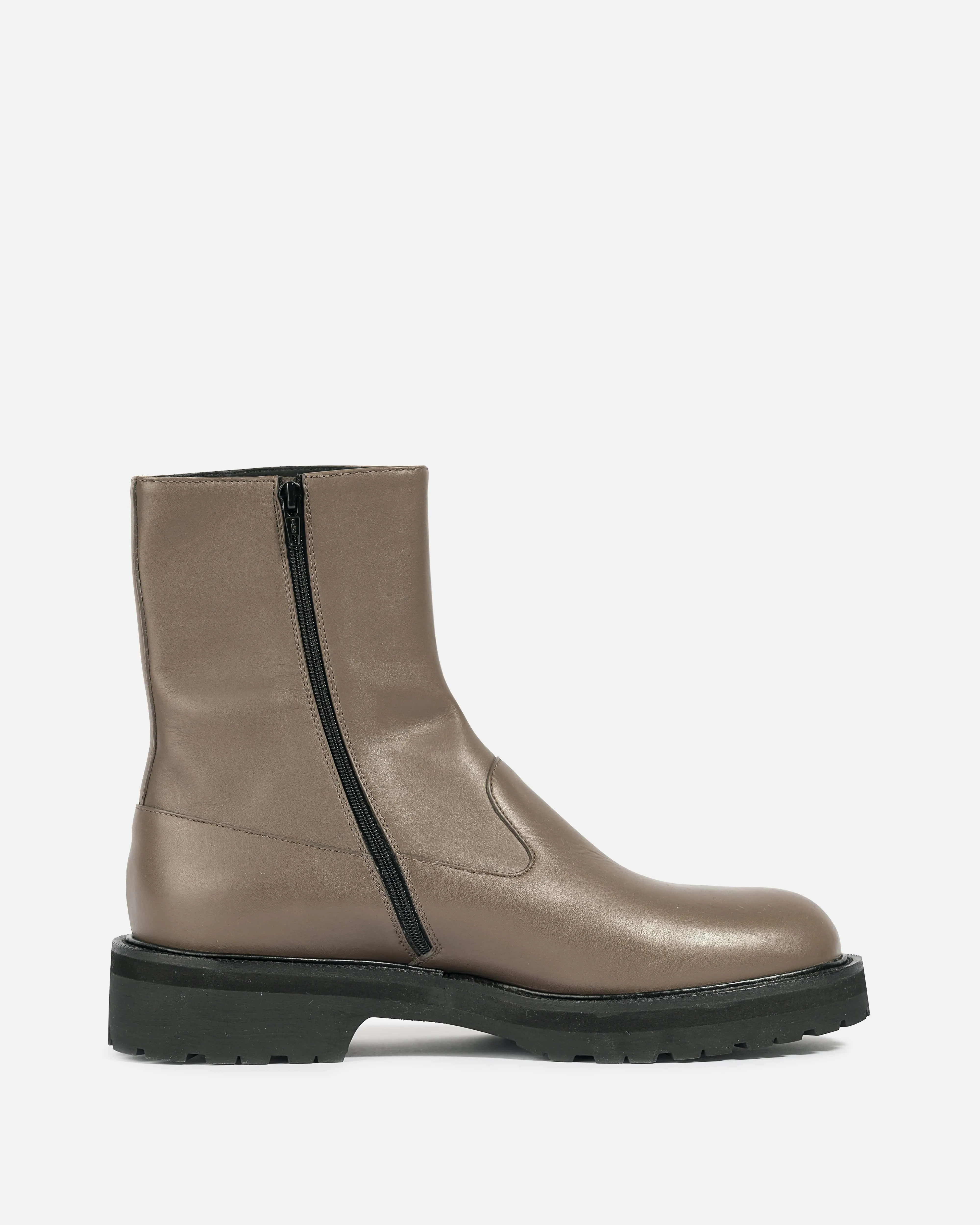 Dries Van Noten Side Zip Boot in Grey