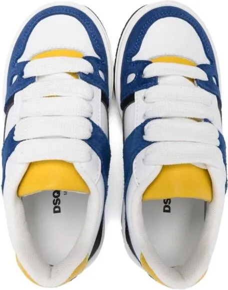 DSQUARED2 KIDS colourblock panelled sneakers White