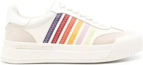 DSQUARED2 New Jersey leather sneakers Neutrals