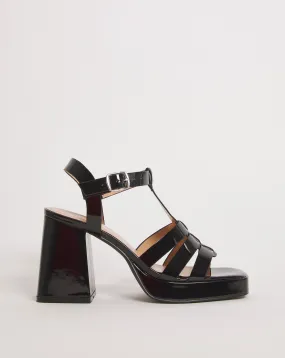 Faith Fisherman Platform Heeled Sandals Ex Wide Fit | Simply Be