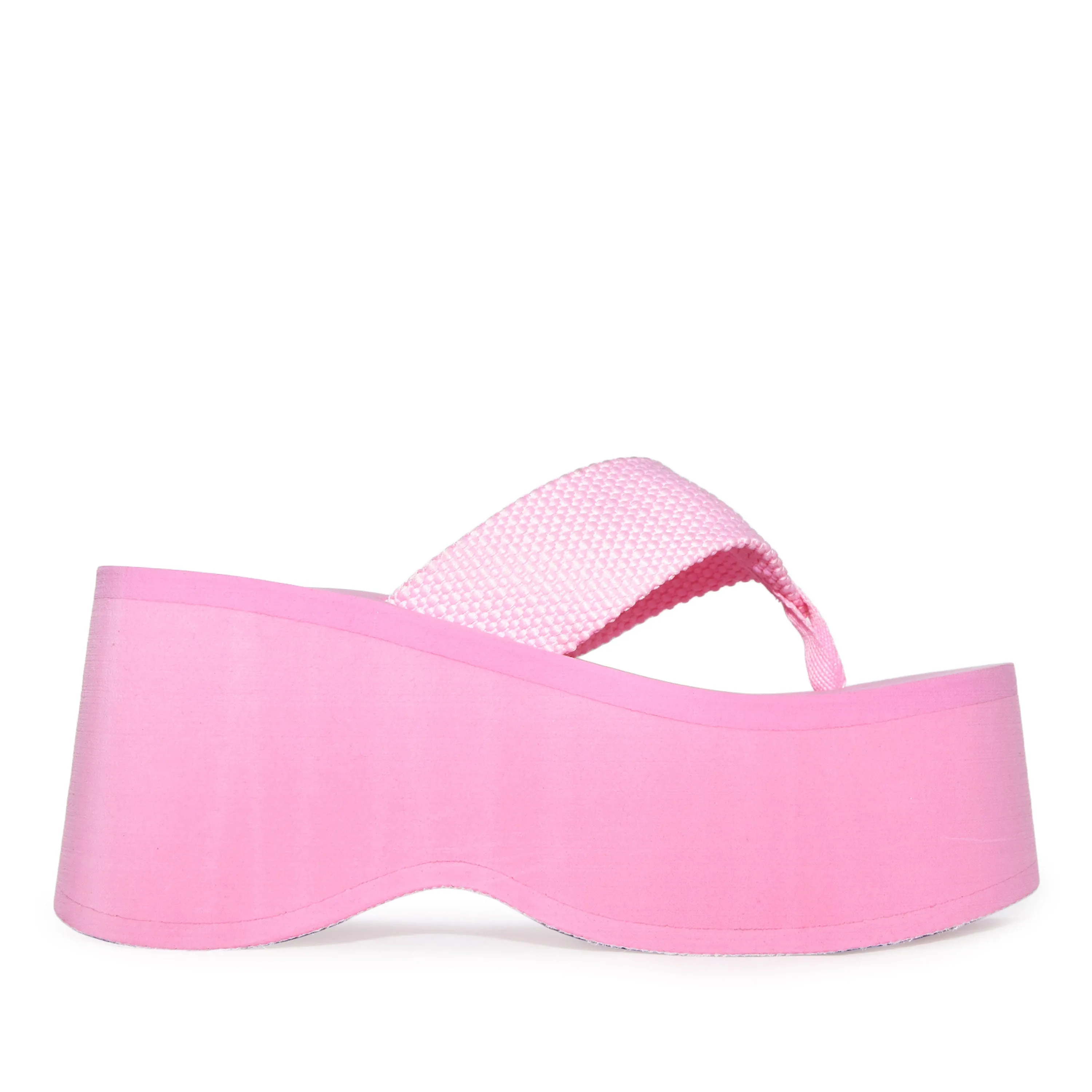 FELDA-01 Ultra-High Platform Wedge Foam Flip Flop Sandals