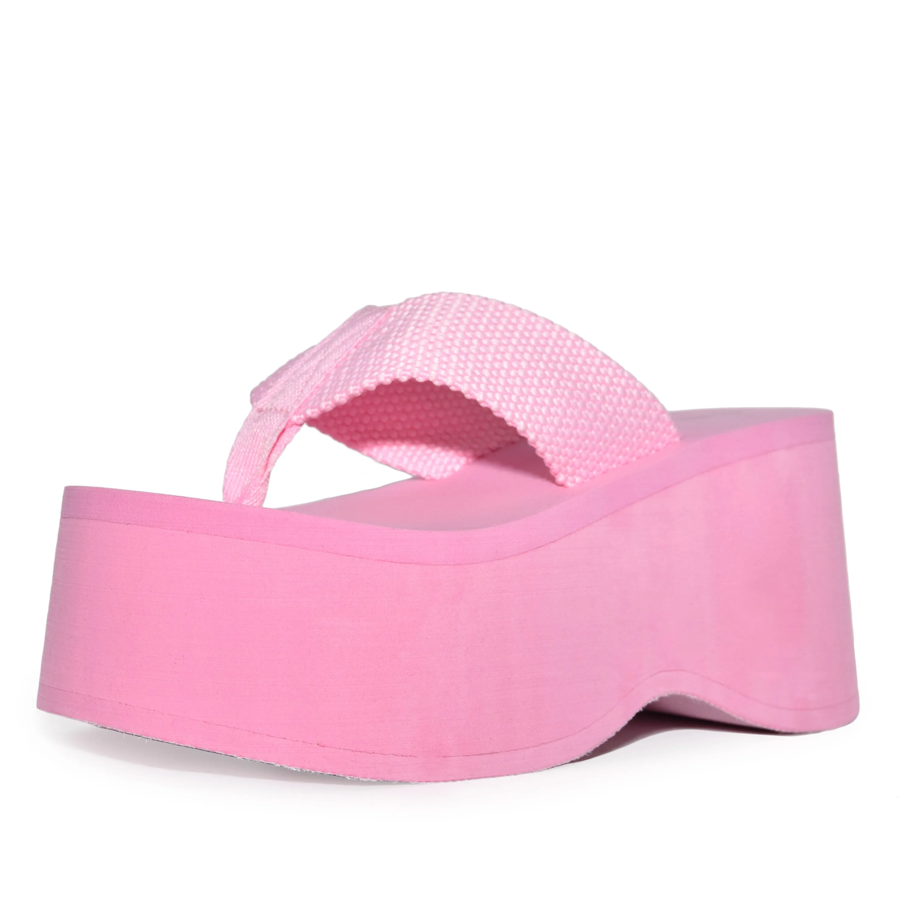 FELDA-01 Ultra-High Platform Wedge Foam Flip Flop Sandals