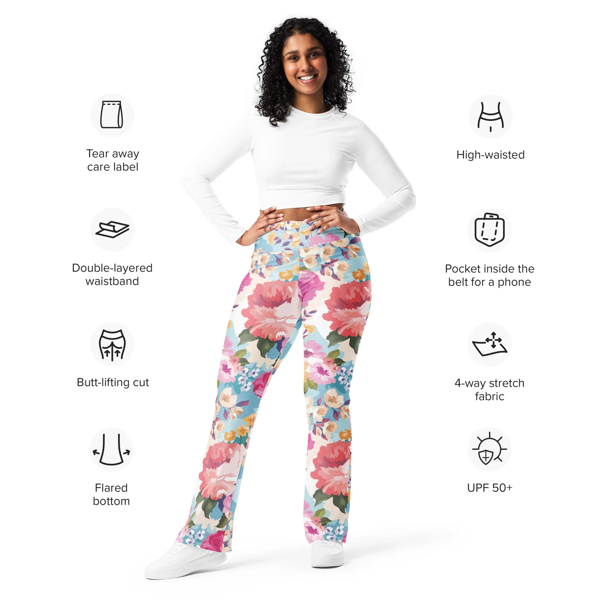 Flower Power Flare Leggings