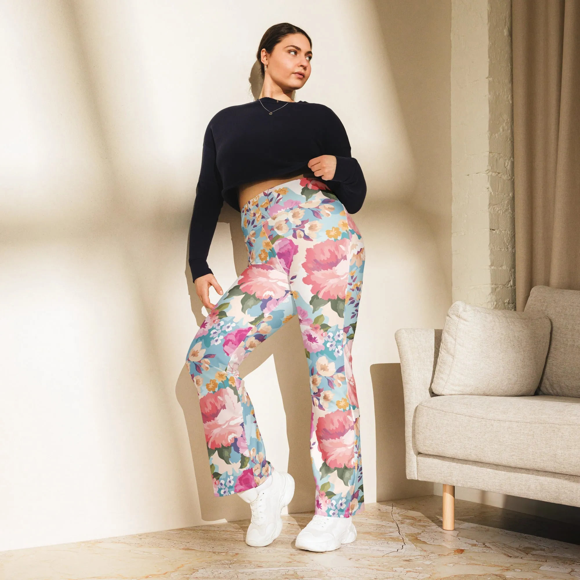 Flower Power Flare Leggings