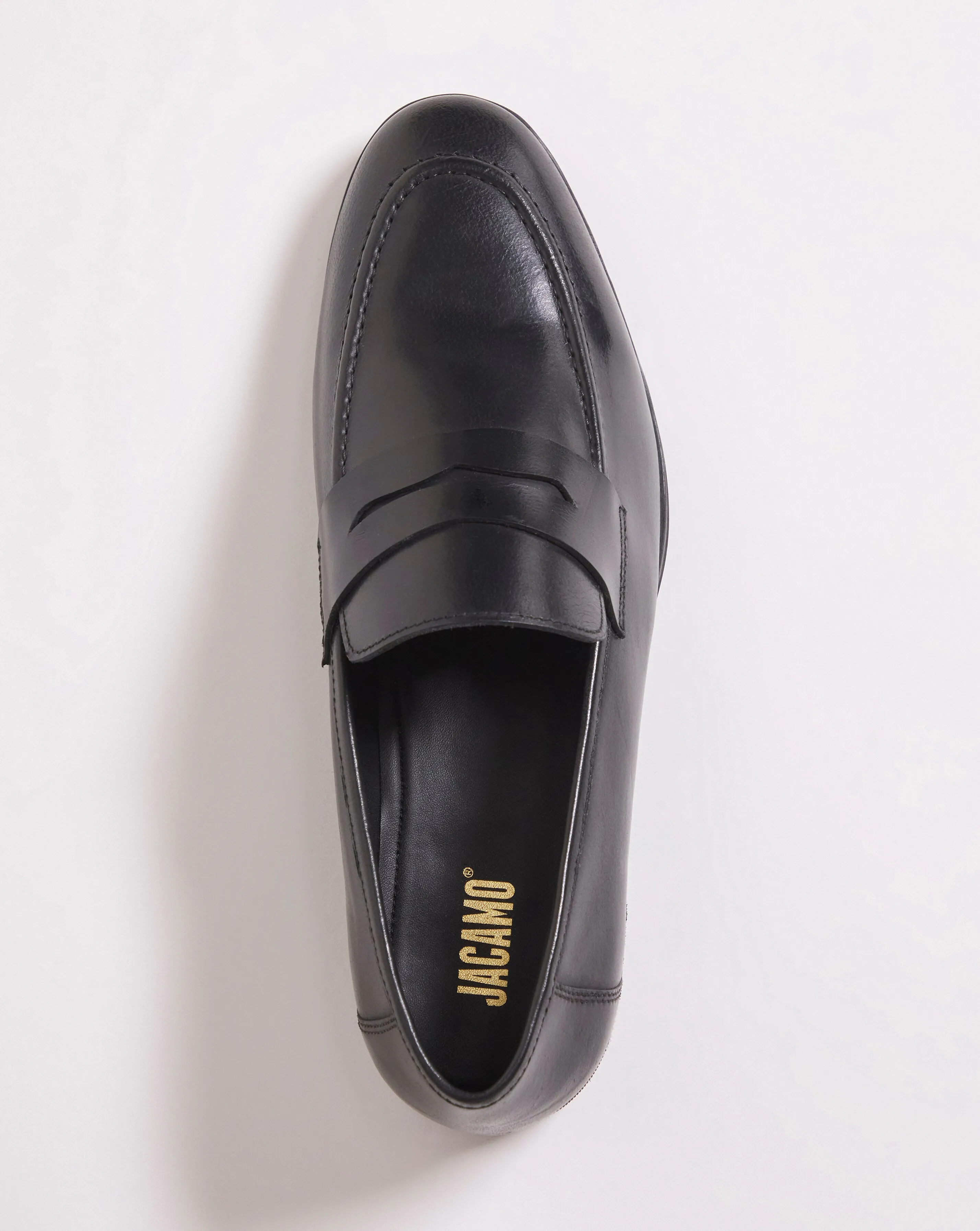 Formal Leather Penny Loafer Wide