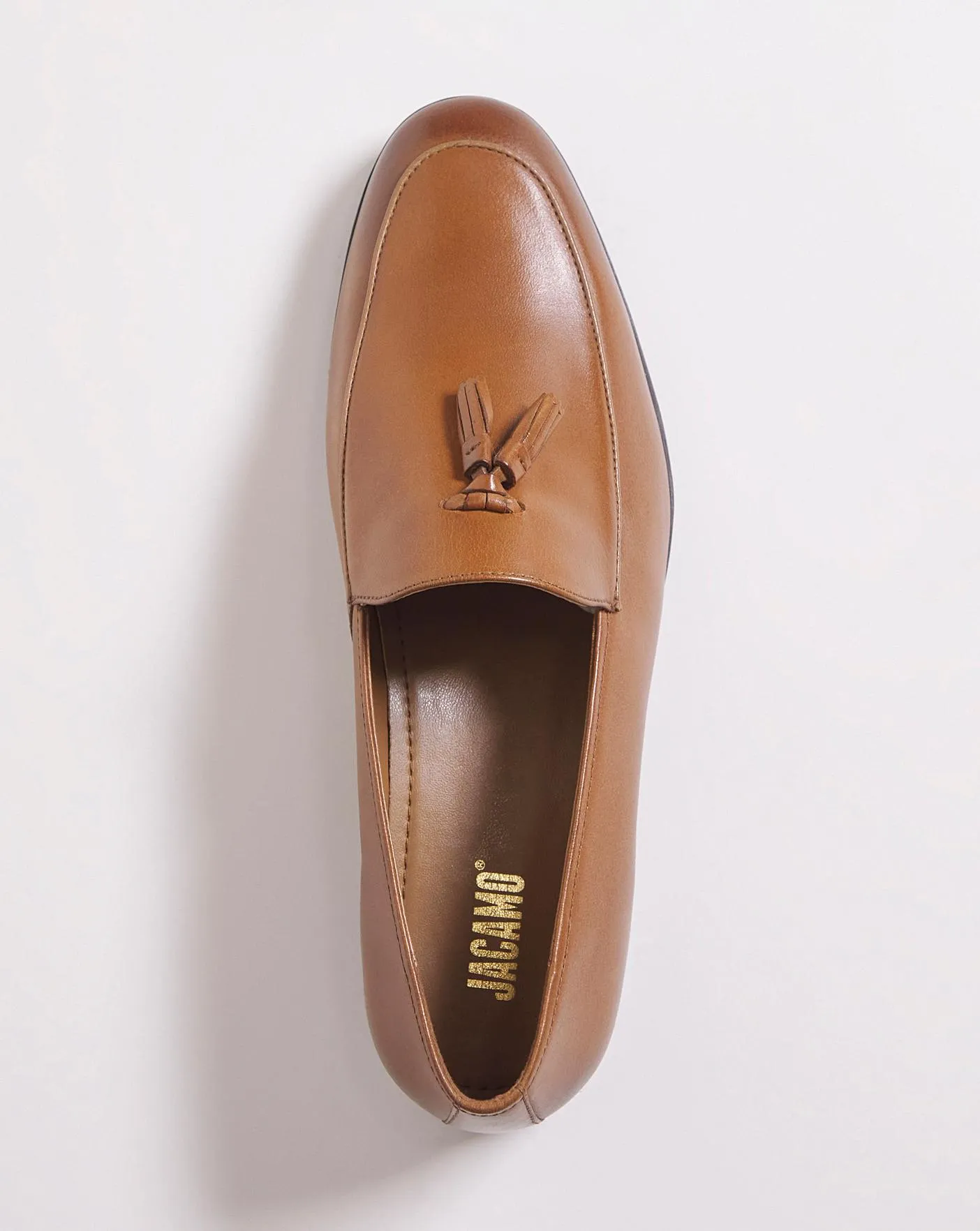 Formal Leather Tassle Loafer Wide