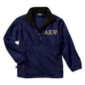 Fraternity Fleece Pullover, 2-Color Greek Letters - Charles River 9501 - EMB