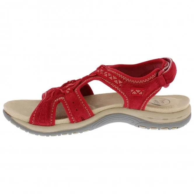 Free Spirit  Womens Fairmont Poppy Elasticated Riptape Sandals 40528