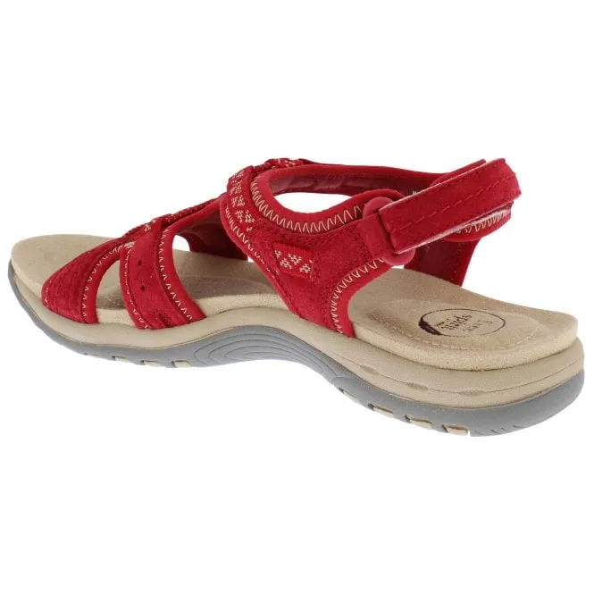 Free Spirit  Womens Fairmont Poppy Elasticated Riptape Sandals 40528