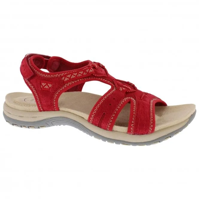 Free Spirit  Womens Fairmont Poppy Elasticated Riptape Sandals 40528