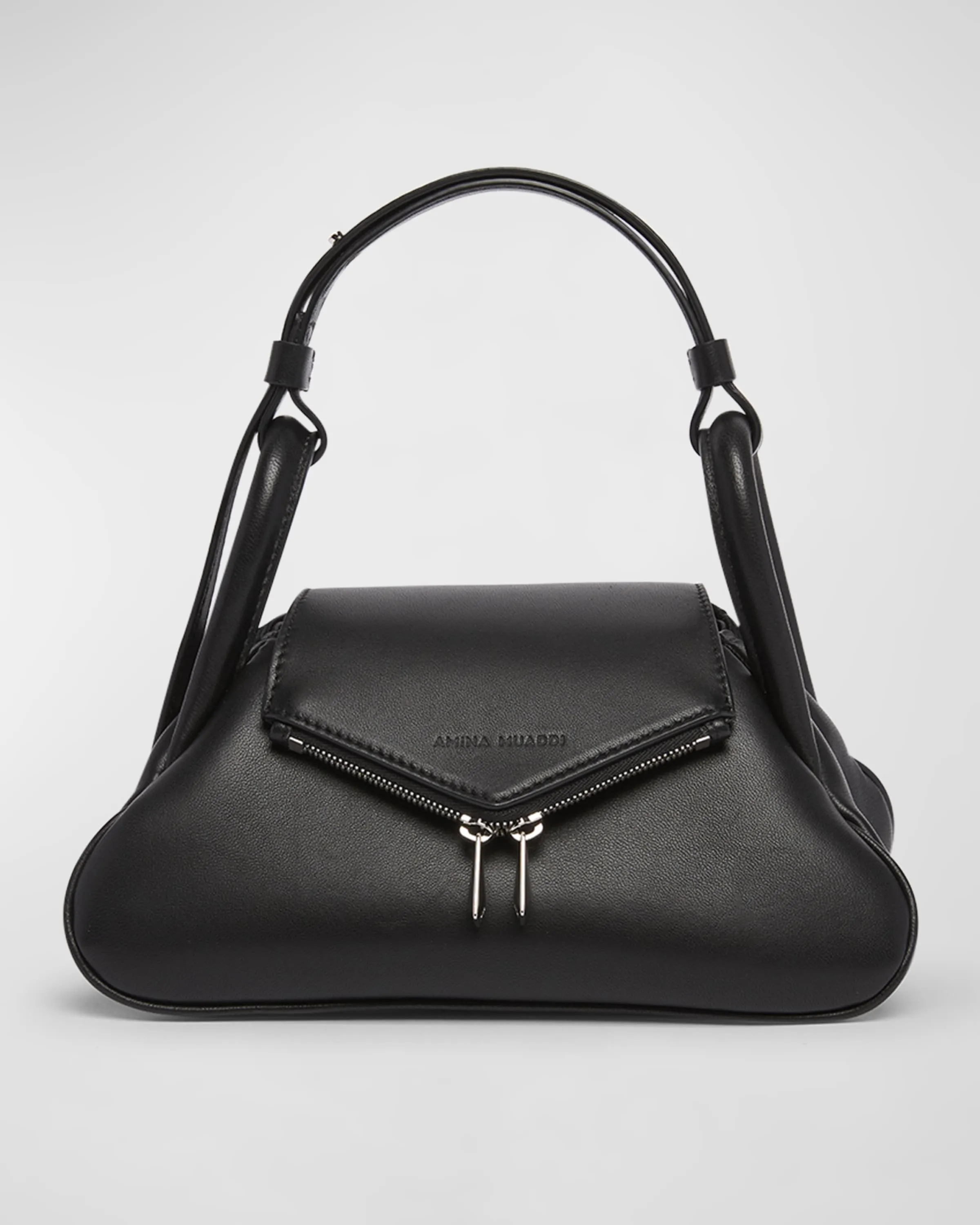 Gemini Small Zip Leather Shoulder Bag