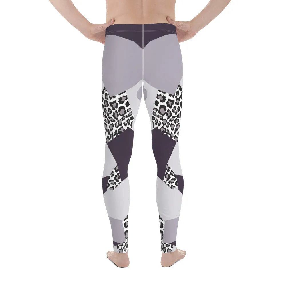 Geometric Animal Print Men's Leggings