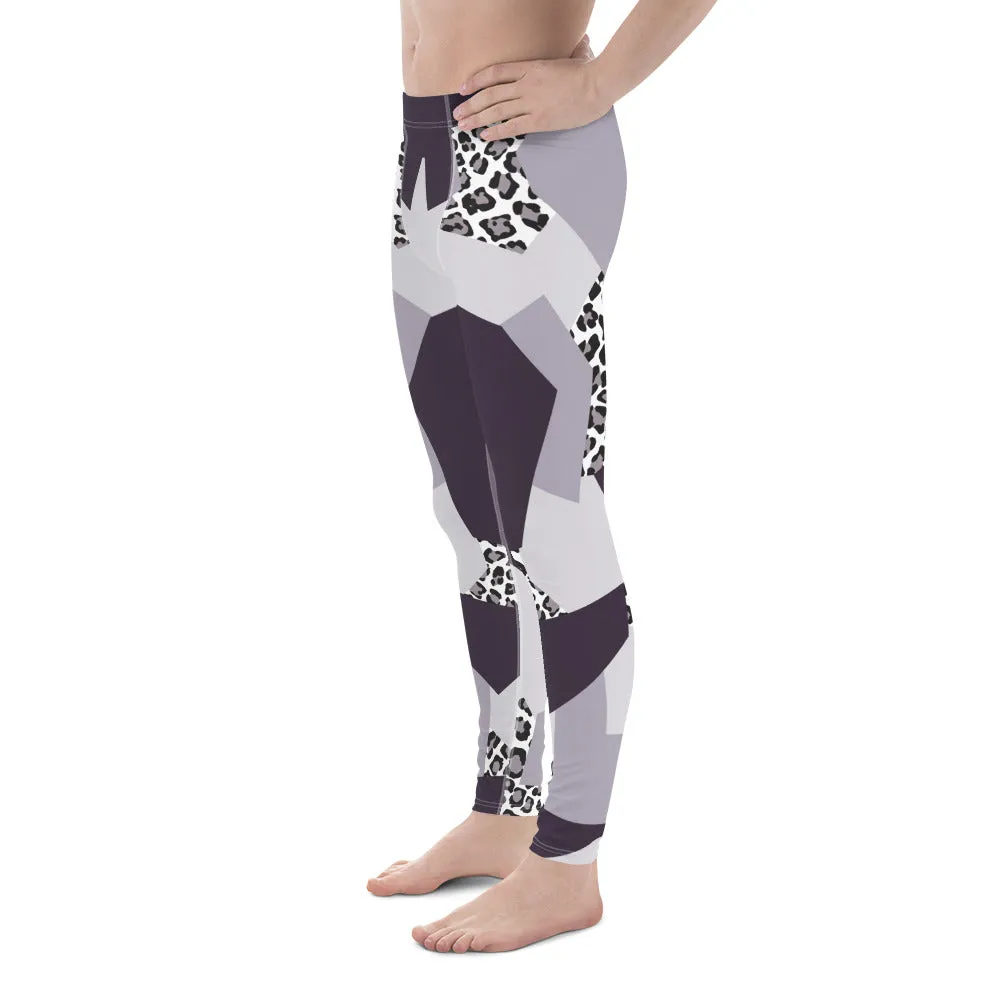 Geometric Animal Print Men's Leggings