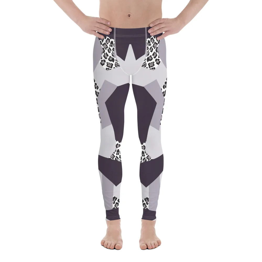 Geometric Animal Print Men's Leggings