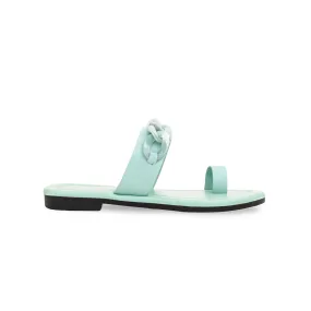 Girls Aqua Green Formal Slipper KD5402