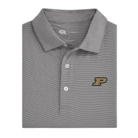 Hairline Stripe Purdue Performance Polo