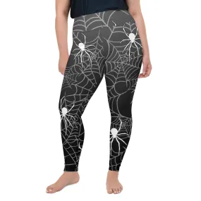 Halloween Spiderwebs Plus Size Leggings