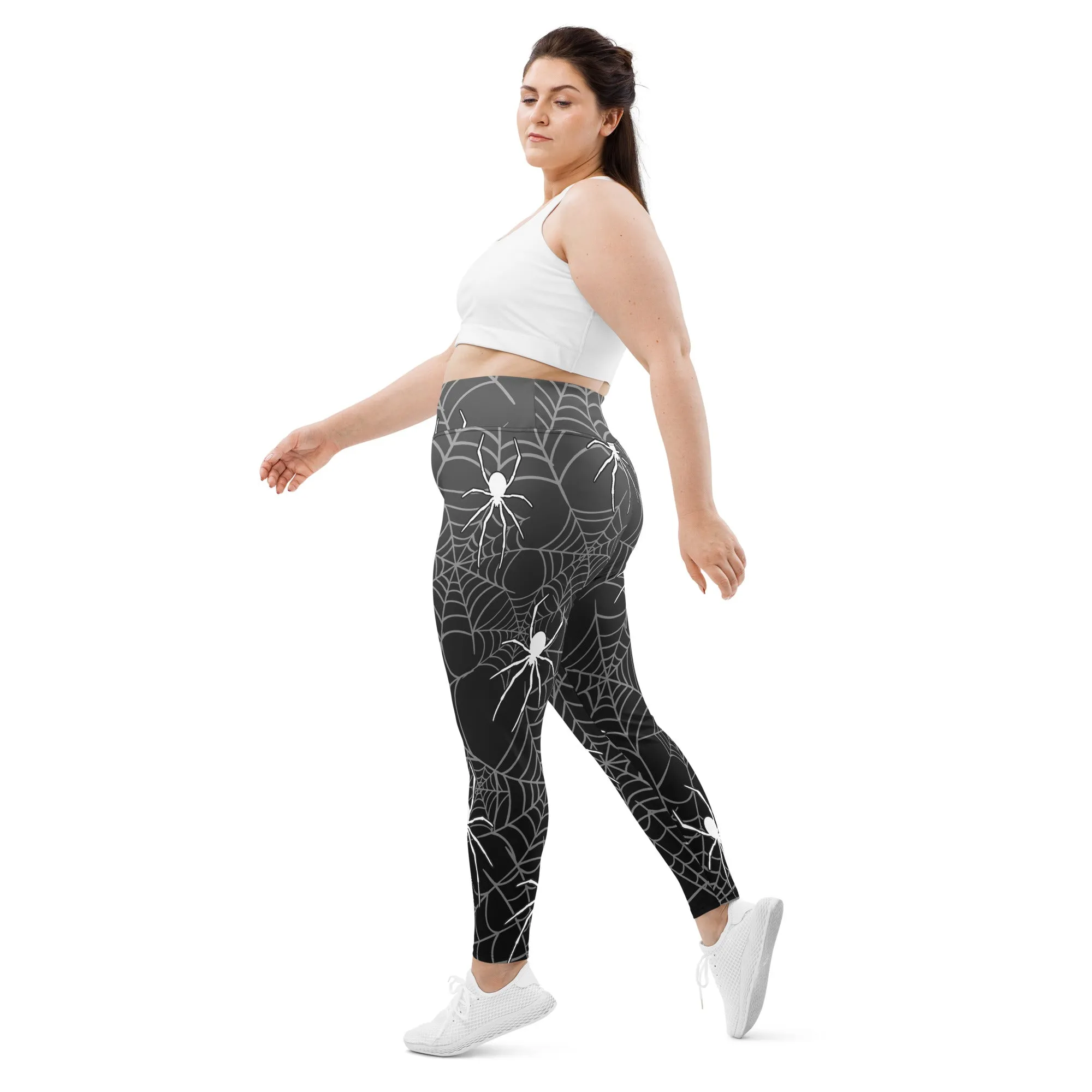 Halloween Spiderwebs Plus Size Leggings