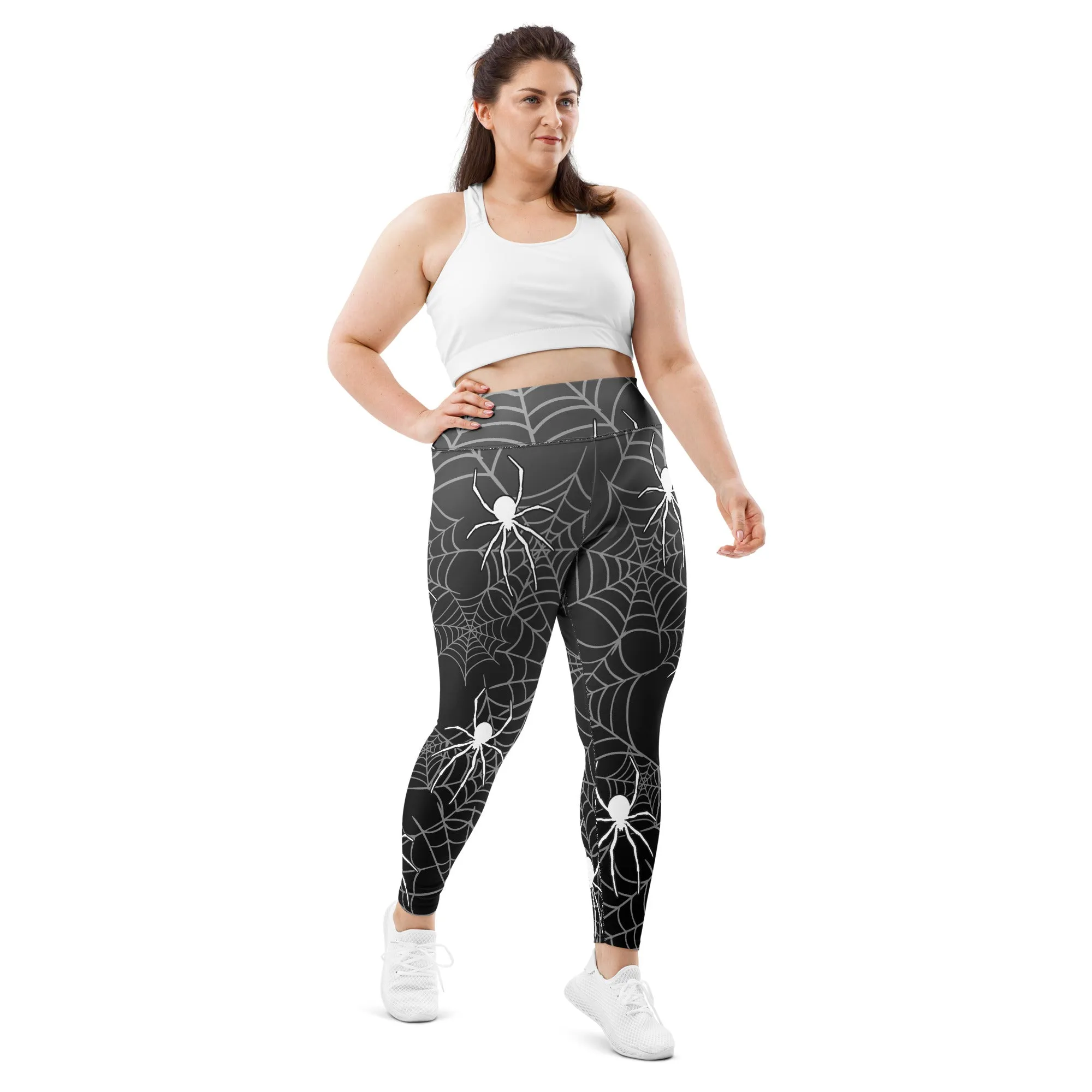 Halloween Spiderwebs Plus Size Leggings