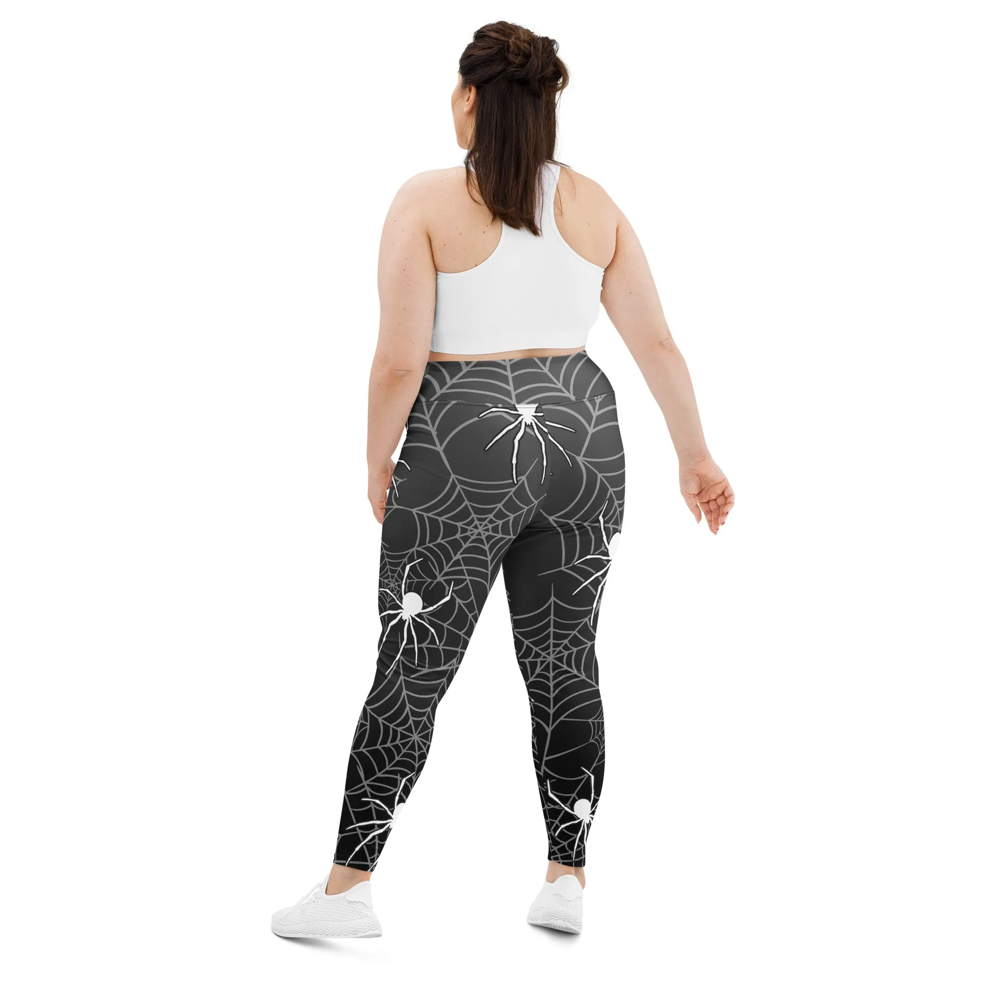 Halloween Spiderwebs Plus Size Leggings