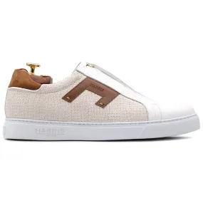 Harris Firenze 1913 Canvas / Leather Sneakers Brown / White