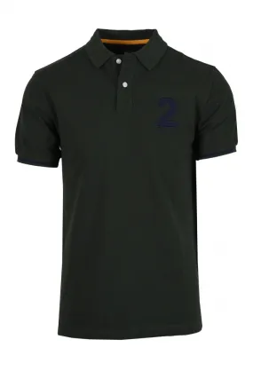 Heritage Number Polo Shirt Dark Green