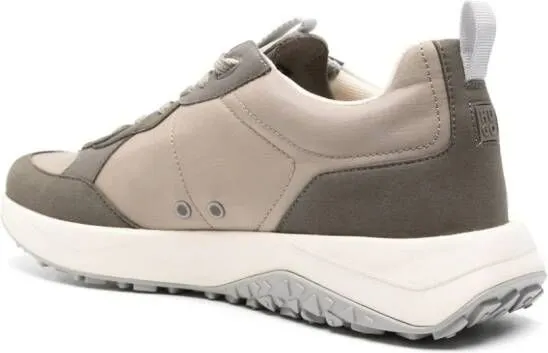 HUGO two-tone panelled sneakers Neutrals