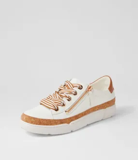 I LOVE BILLY Tolby White Tan Sneakers