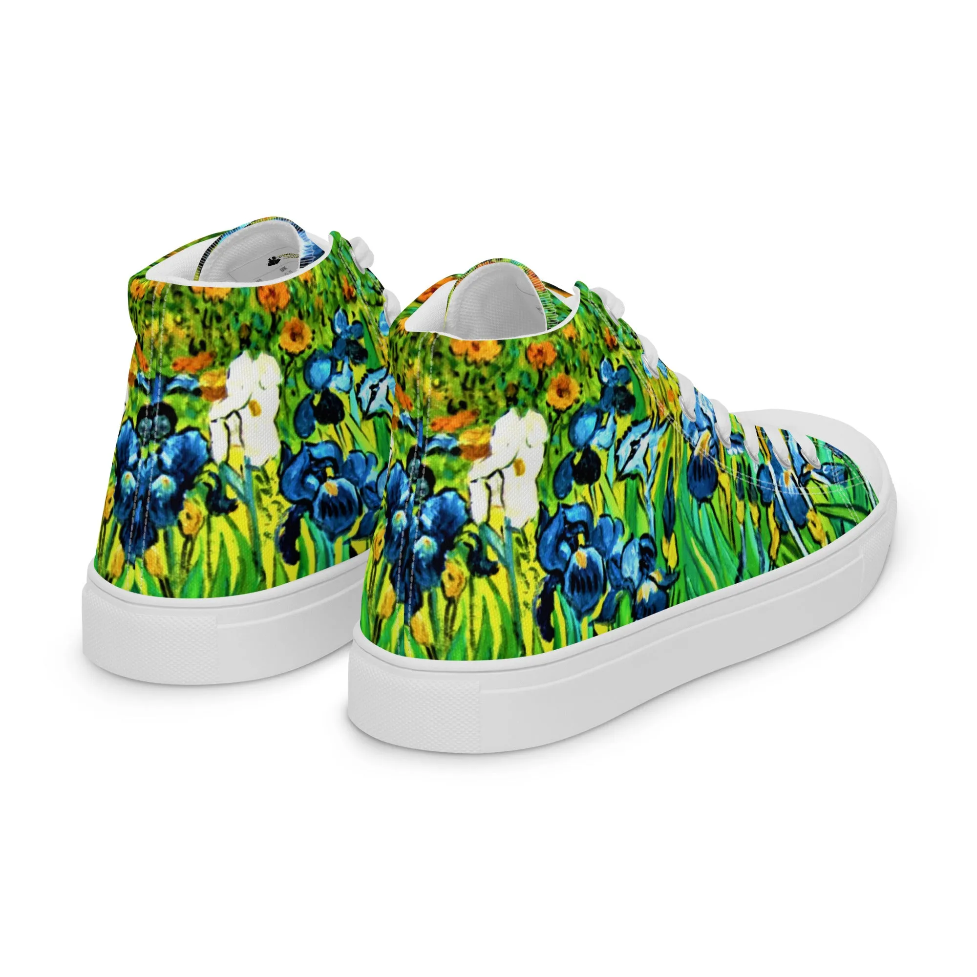 Irises by van Gogh Women’s High Top Canvas Shoes