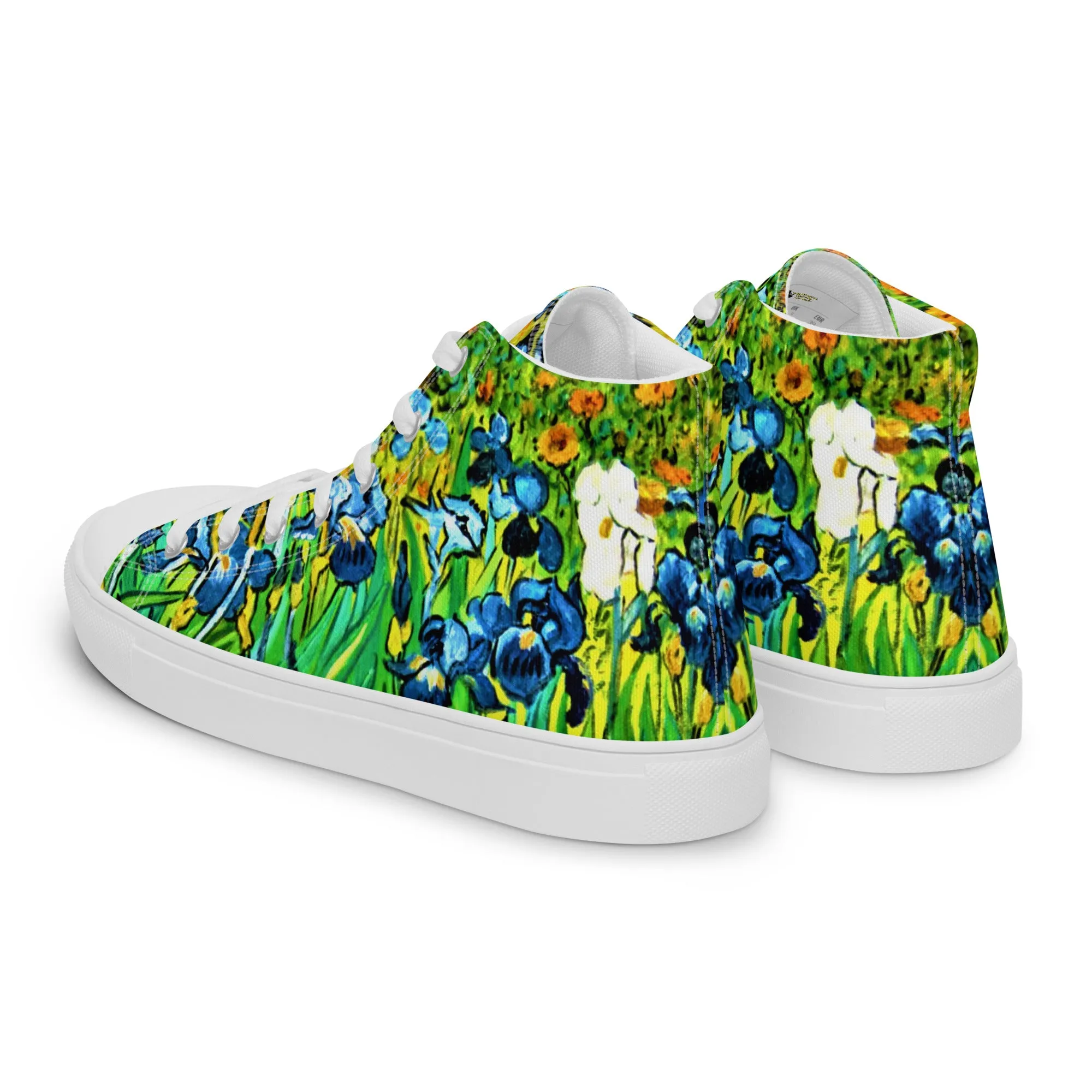 Irises by van Gogh Women’s High Top Canvas Shoes