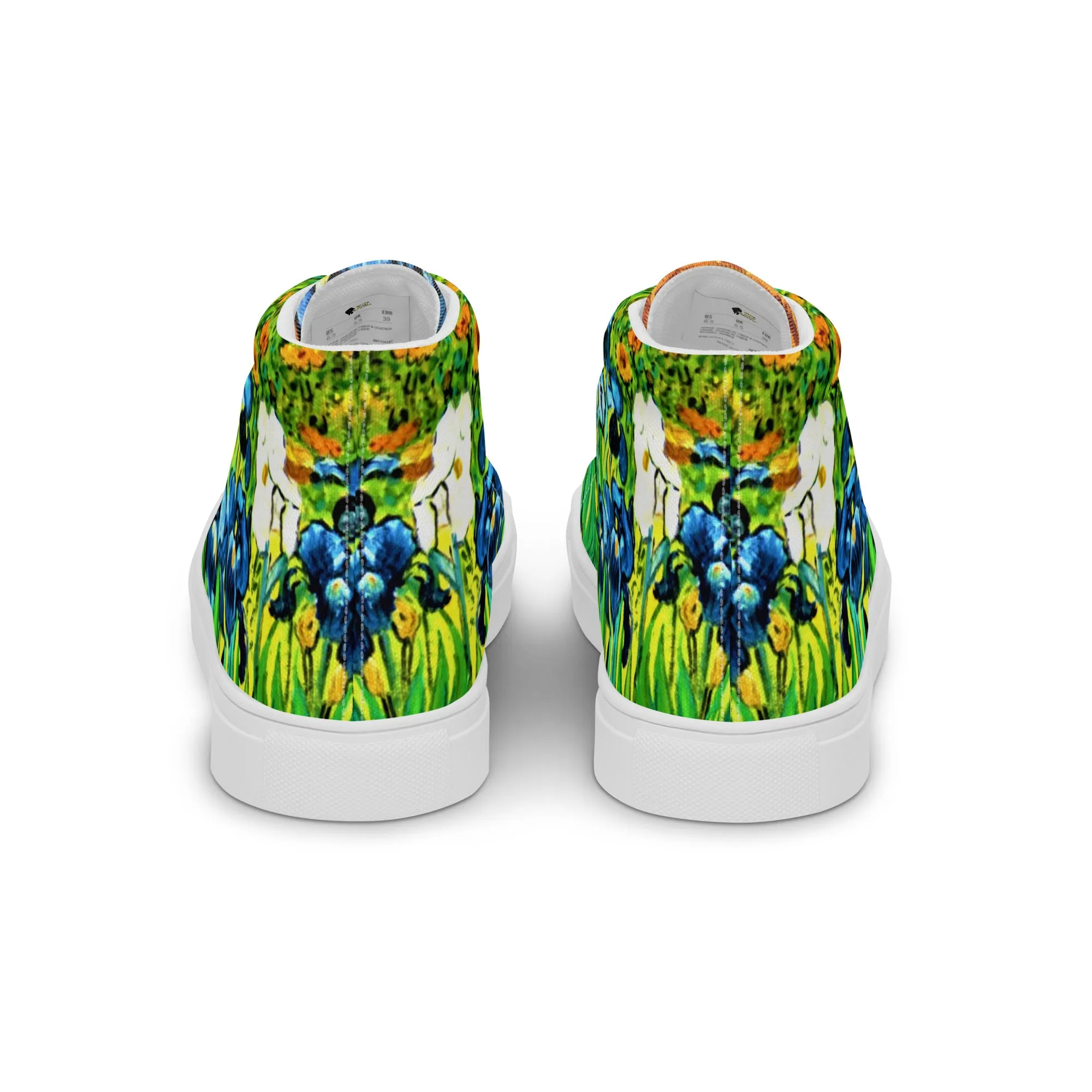 Irises by van Gogh Women’s High Top Canvas Shoes