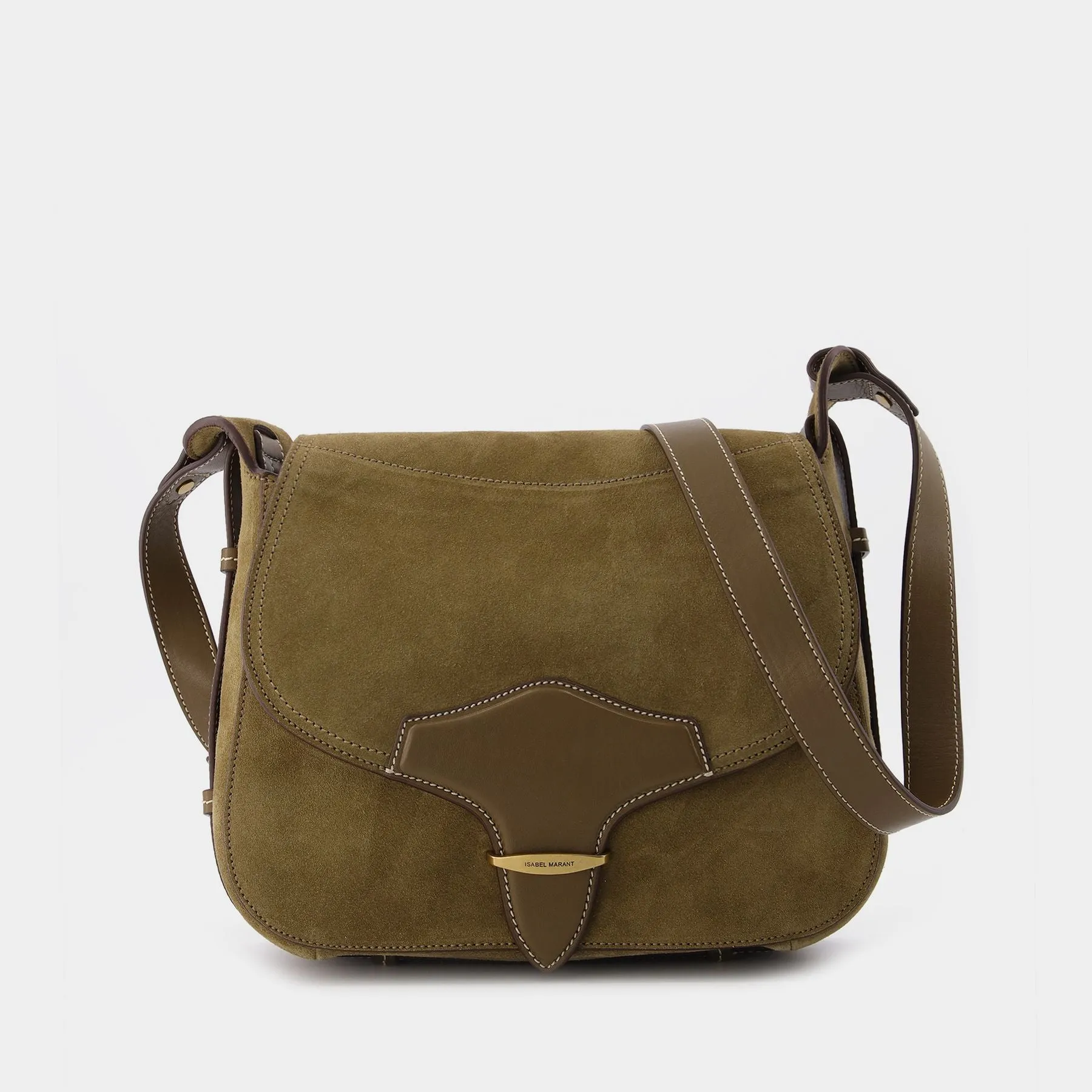 Isabel Marant  Botsy BeSace Bag in Khaki Leather